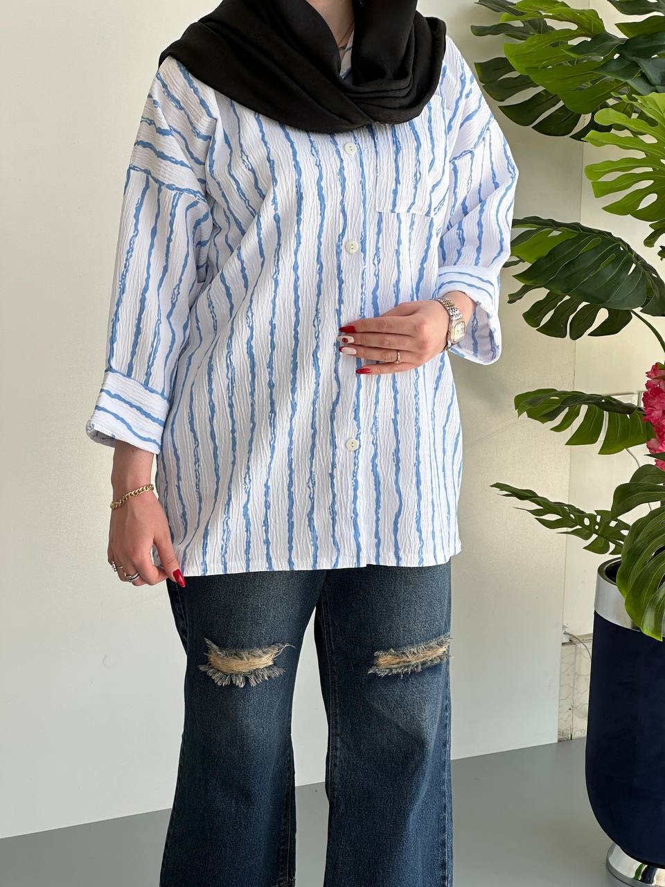 شومیز پری زمینه سفید